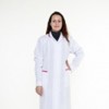 продажа спецодежда - халат модельный белый с отделкой