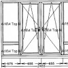 Оконный блок Veka Softline 1700 x 2460, цвет: белый