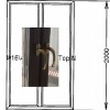 Окно пластиковое Veka Softline 2000x1240, цвет: болотный дуб