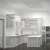 Проект кухни-студии в классическом стиле