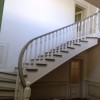 Лестница полувинтовая, материал: карагач