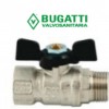 Кран шаровый "М"-"П" на воду BUGATTI (Италия)